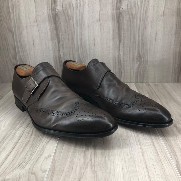 To Boot New York Monk Strap Shoes Men\'s Size 12 Brown Leather Single Oxfords main image 7